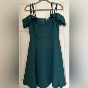 She + Sky Teal Party Dress